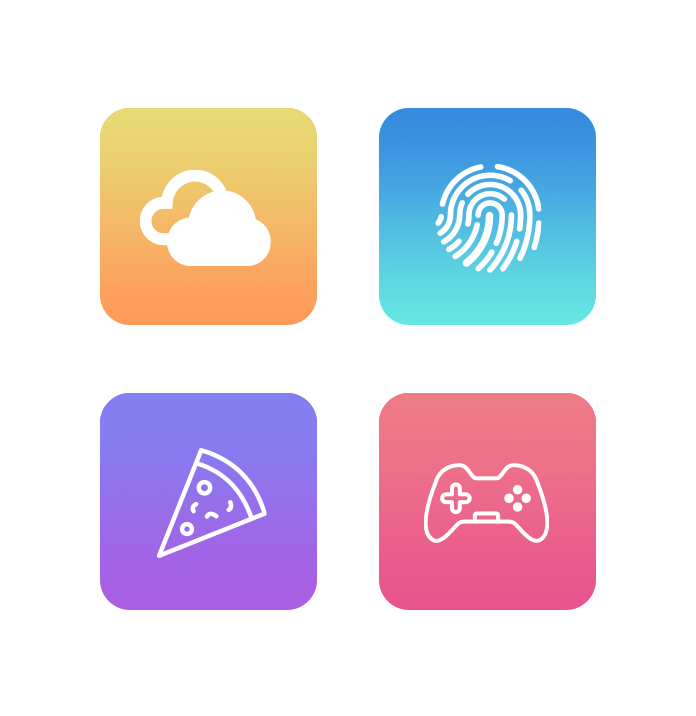 app icons grid