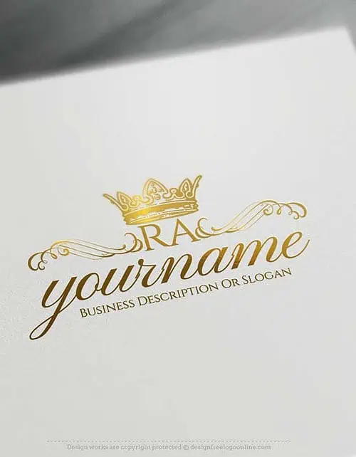 Best Alphabets Logo Create Vintage Crown logo design with the Free Logo Maker