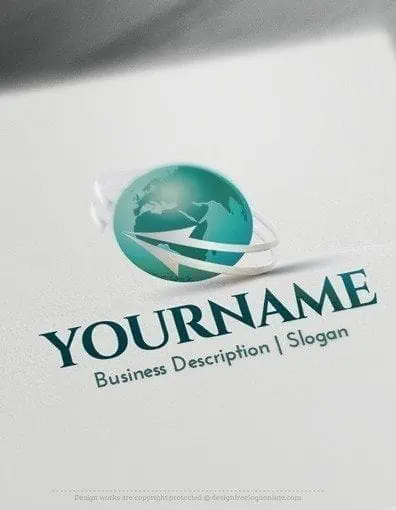 Create a Globe Logo with the logo creator.