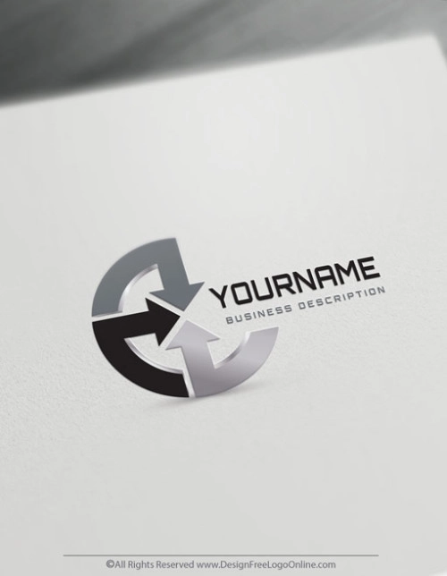 Online Arrows Logo Templates