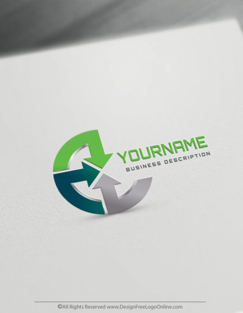 Online finance Arrows Logo Templates