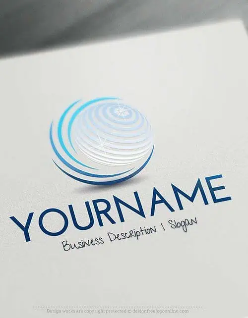 Design Online Logo Maker - Free 3D Globe Online Logos