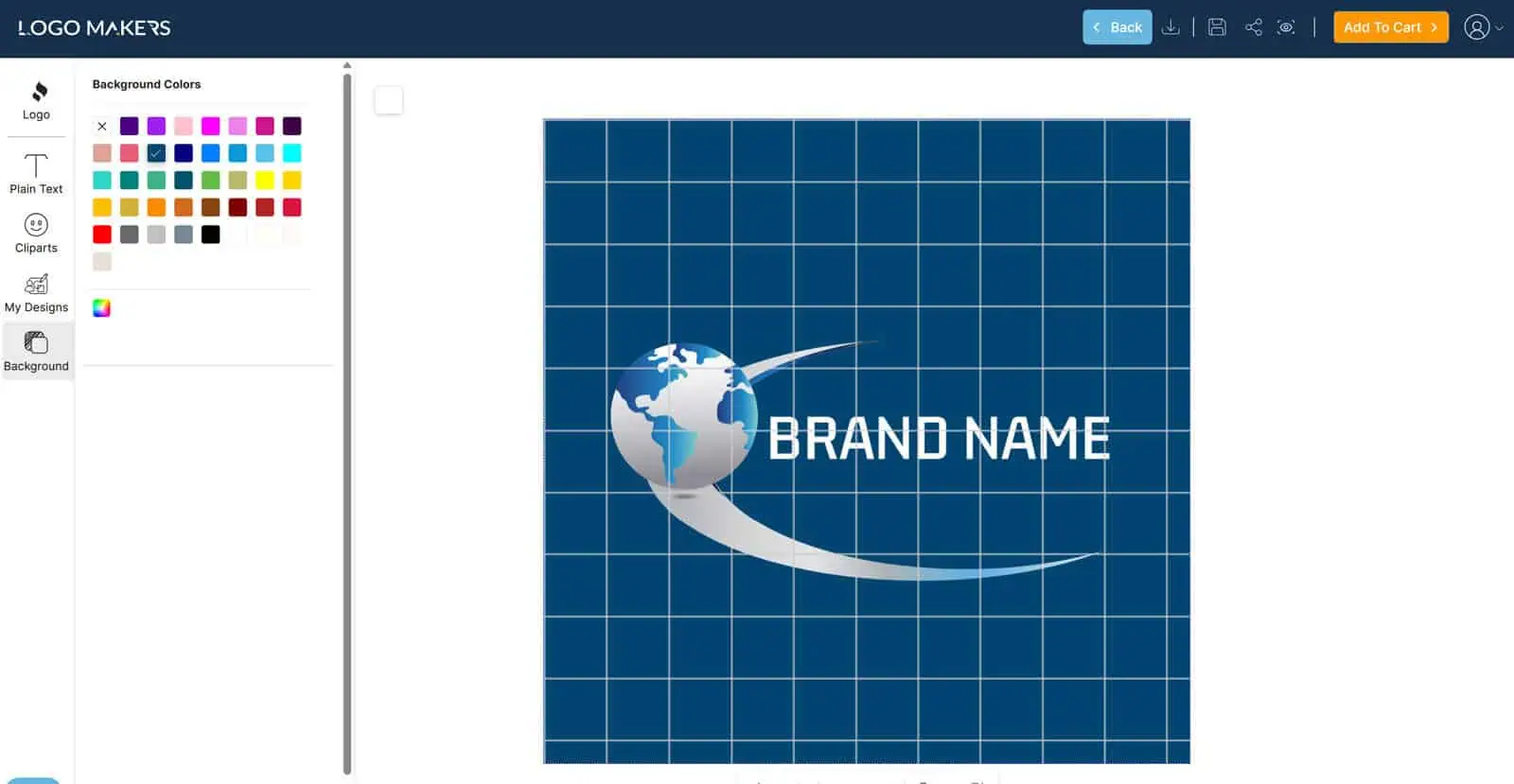 Can I have my logo on black or colored background? 4 Background logo maker
