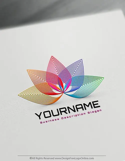 Design your own Lotus logo free. No registration