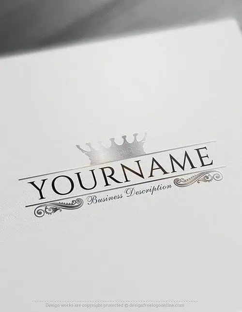 Create a logo Free – Crown Logo Templates