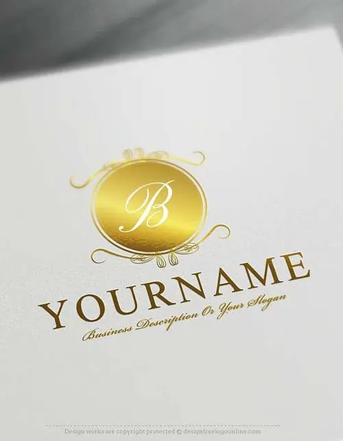 Design Free Logo: Luxury Mirror Alphabet Logo Template