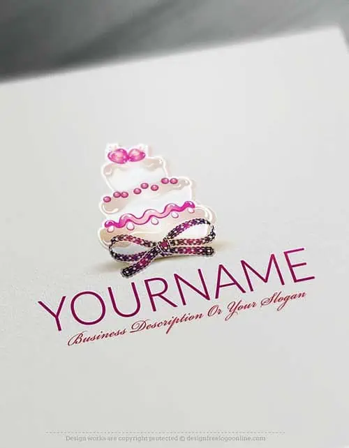 Create a wedding Cake Logo With the Logo maker