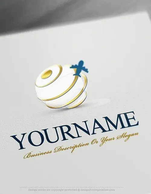 Instantly use the airplane logo maker to make a logo online for free