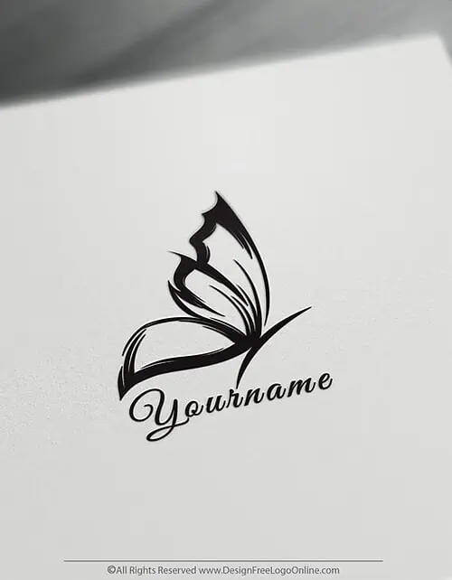 Design Free Logo Online brings you the best simple Butterfly Logo Maker.