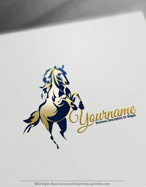 Design Your Own Horse Racing Logo