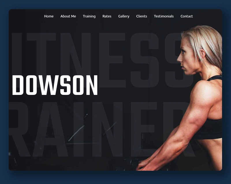 Custom Website + Hosting 18 fitness website