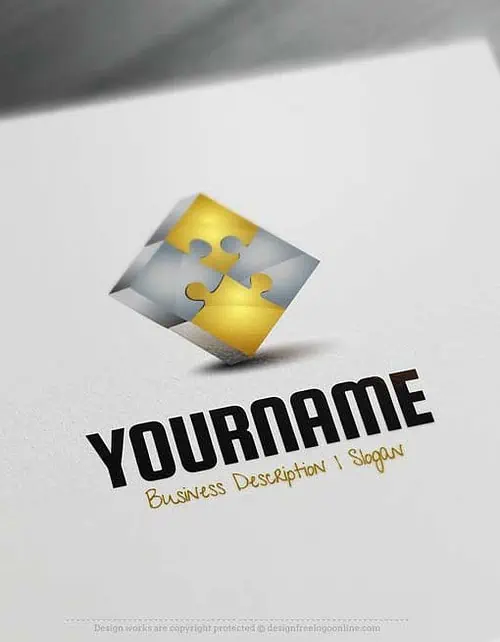 free-online-logo-maker-Puzzle-Logo-Template