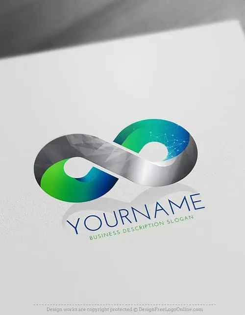3D Logo Maker - Free online Infinity symbol
