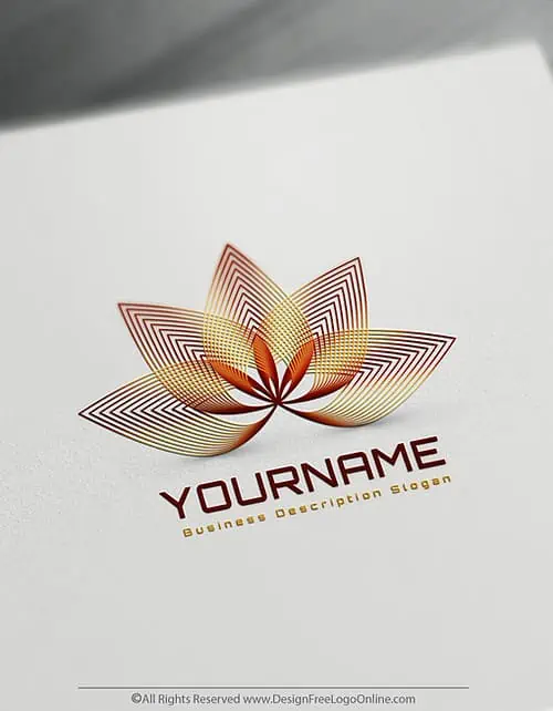 Design your own Lotus logo free. No registration