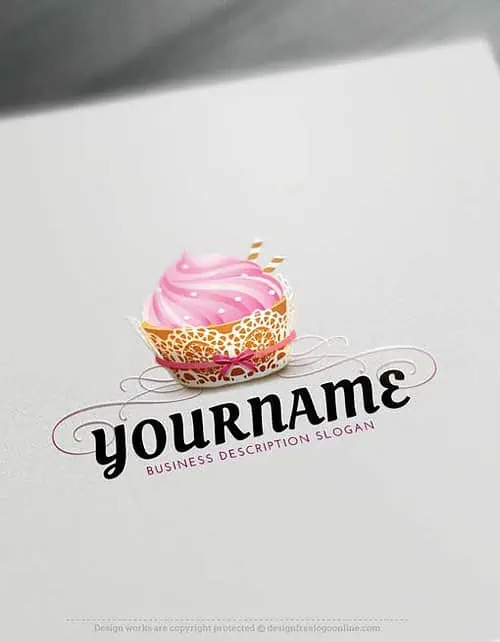 create a Cupcake Bakery Logo with the LogoMaker