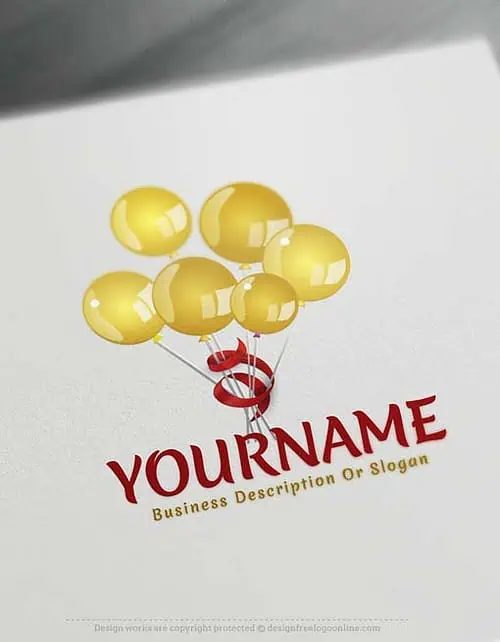 Make your own Colorful Balloons Logo Design with our free Logo maker