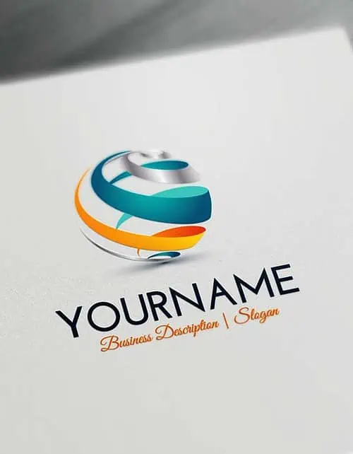Online Logo Designs Spiral Globe online Logo