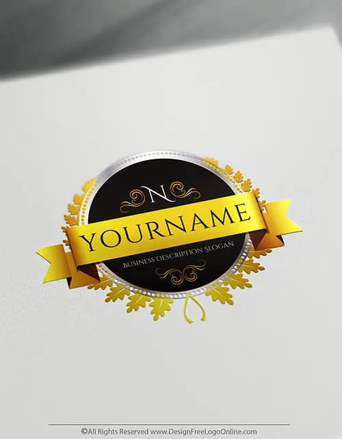 Online Vintage Logo Maker Alphabet Stamp Logo Template