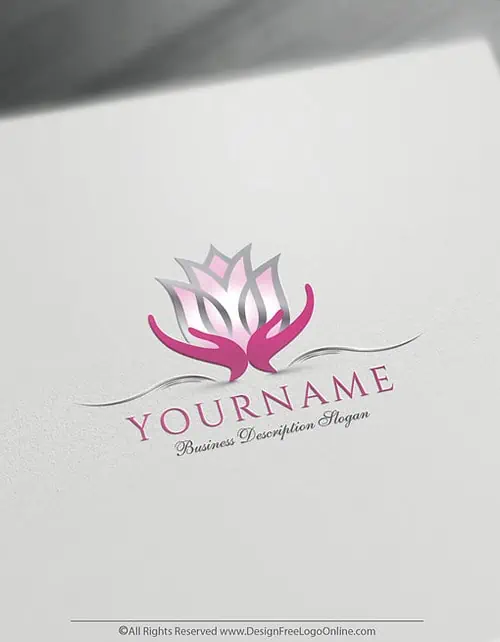 Pink Tulip logo maker online free