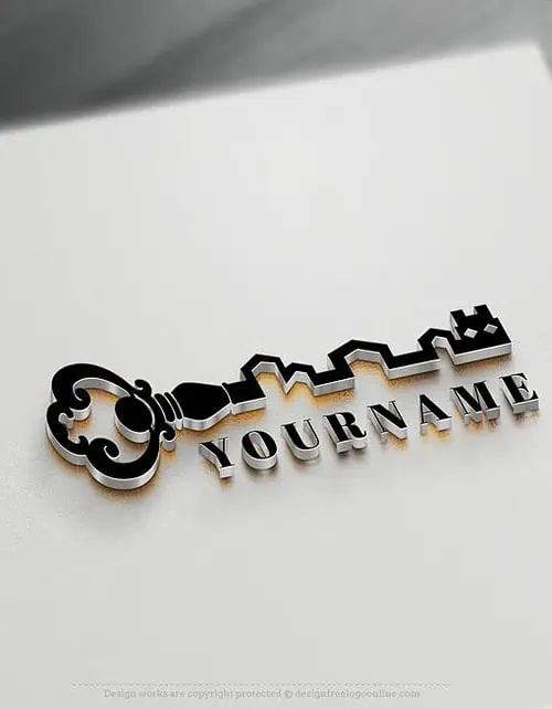 Real estate Logo Maker - Vintage Key Logos Free Logo Design Templates