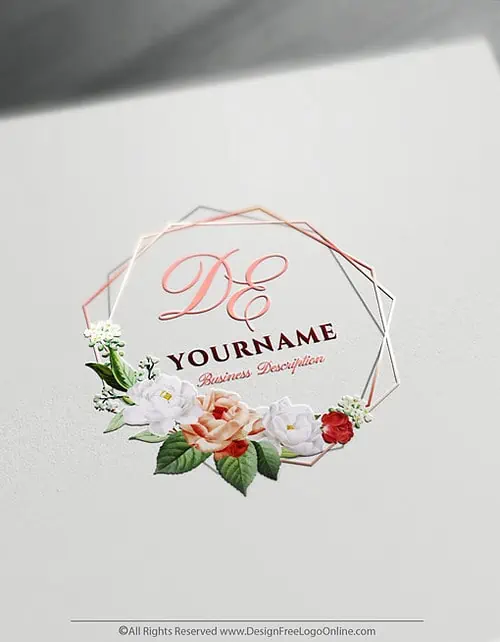 Design your own Vintage Rose Logo