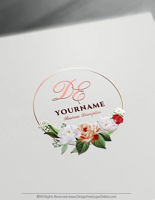 Design your own Rose Logo using the Vintage logo maker.