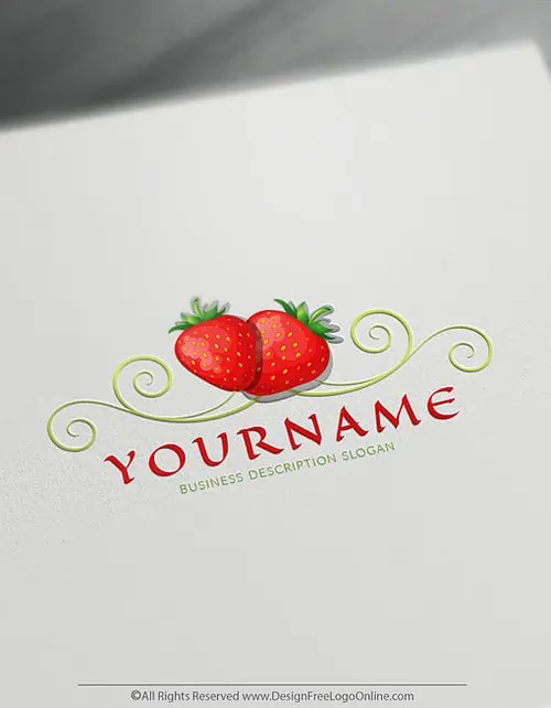 Create Your Own Online strawberry Logo Design Ideas instantly