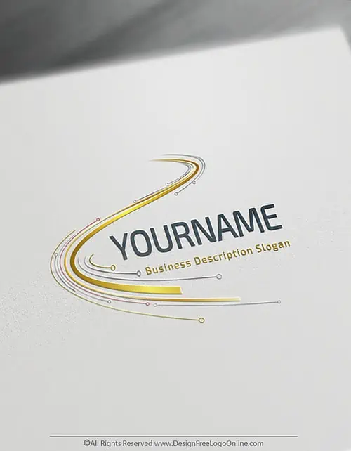 Tech Digital Path Logo Template