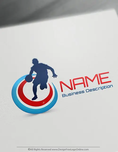 Free sports logo maker - USA Basketball logo template brand