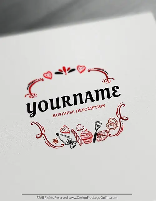 Online Bakery logo making
