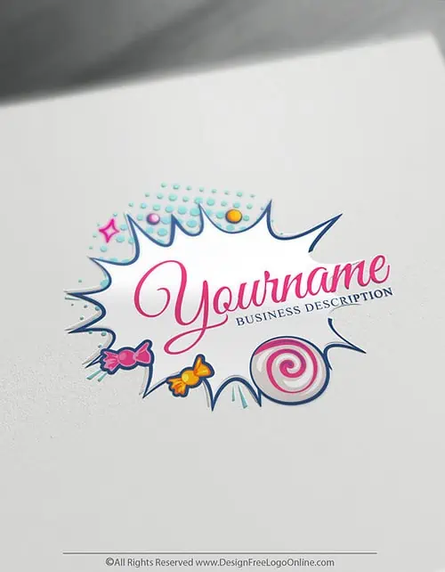 design your own retro candy logo making free